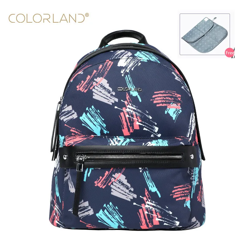 COLORLAND полиэстеровый рюкзак для подгузников, сумка для беременных для мам, аксессуары для детских колясок, пеленка, пеленка, мама, материнство мамы, органайзер kanken Infantil, Влажные СумкиБразилия стиль дропшиппи - Цвет: Многоцветный