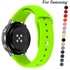 Ремешок силиконовый для Samsung Active 2, браслет для Galaxy watch 3 4145 мм Gear s3 46 мм, Huawei watch GT2, 20 мм 22 мм 40 мм44 мм