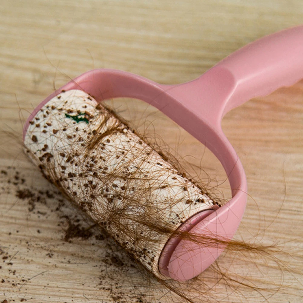 Клейкая щетка с 4 заправками для удаления ворса клей ролик удаление волос собака