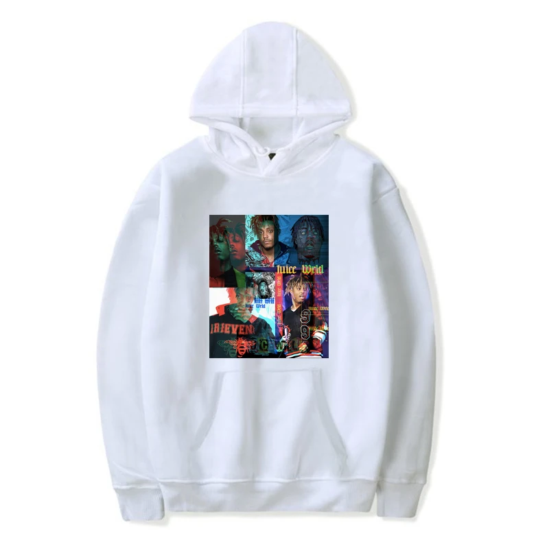 Мужская толстовка в стиле хип хоп с принтом певицы Respect Juice WRLD уличная одежда