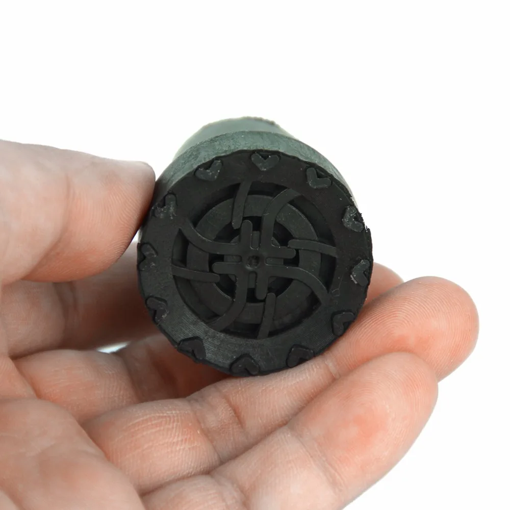 

New 1Pcs Bottom 19mm Soft Gum Rubber Pads Walking Hiking Sticks End Cover Tips Cane Crutch Pad Rubber Heavy Duty Metal Ferrule