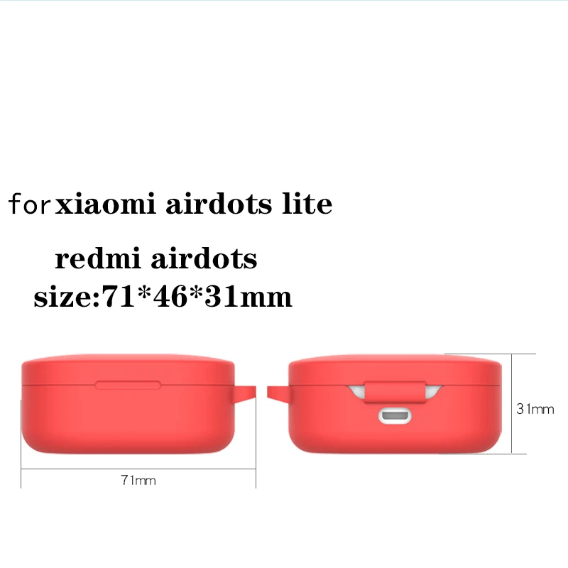 Чехол для беспроводных наушников Xiaomi Airdots 2 Redmi S чехол зарядки силиконовый