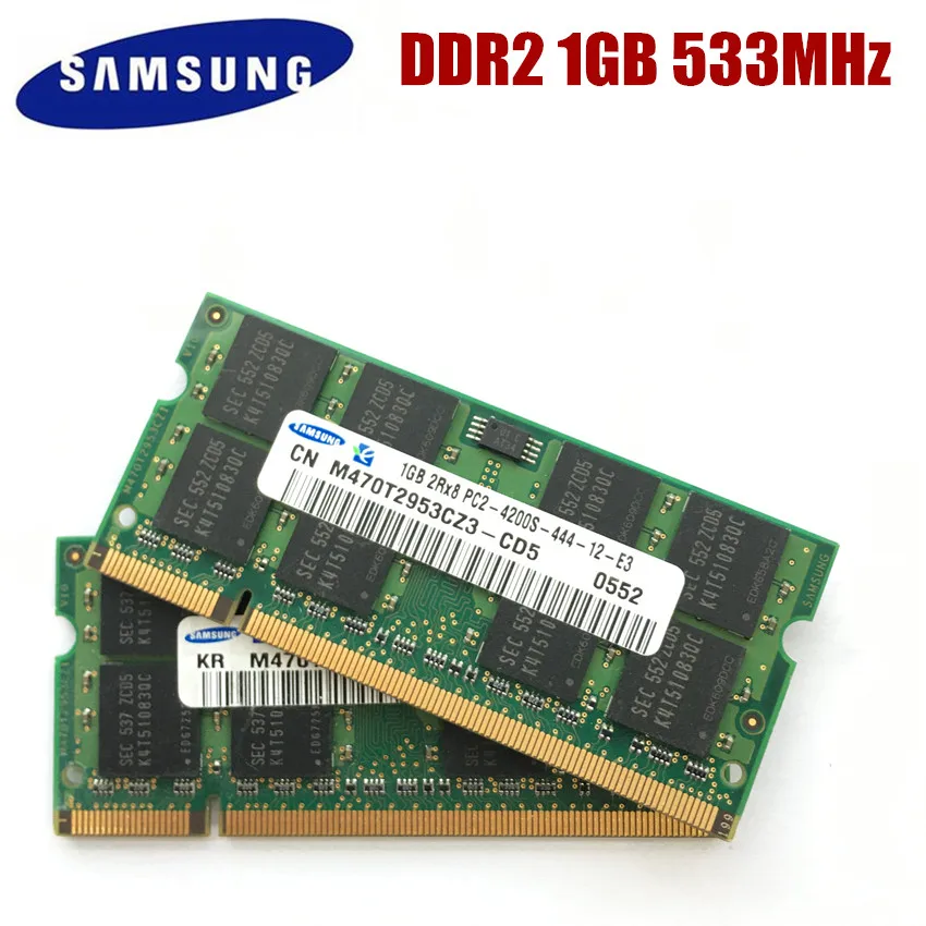 

Оперативная память для ноутбука SAMSUNG 1G DDR2 533 МГц PC2 4200S, 1 ГБ 2RX8 PC2-4200S