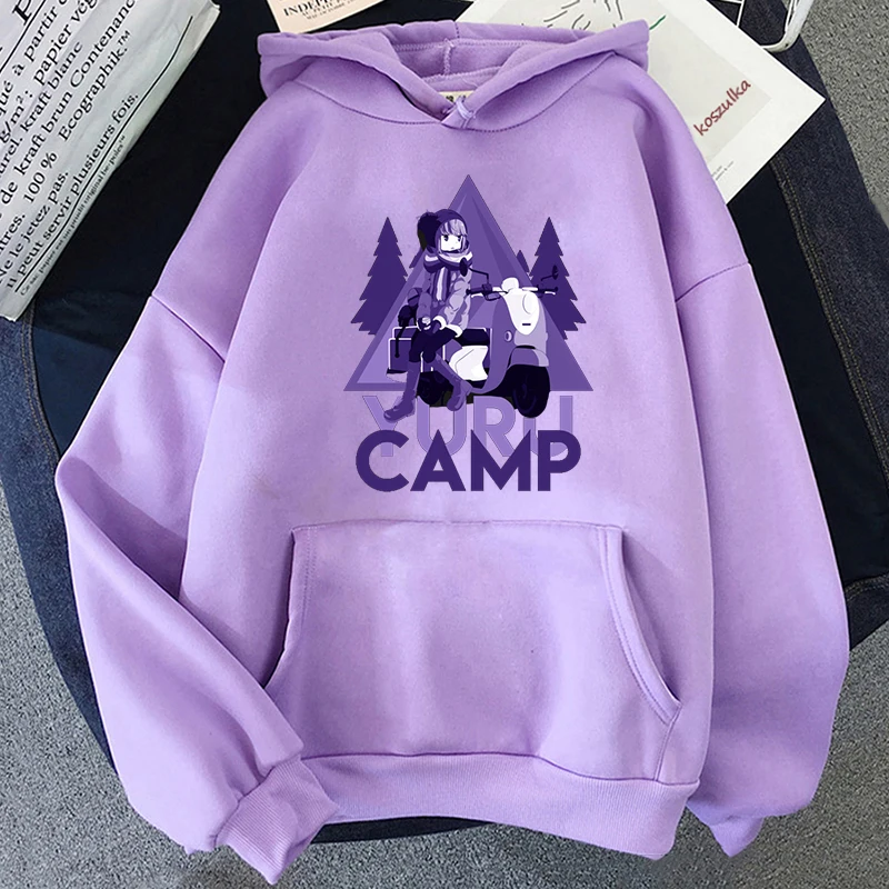 

Толстовка Yuru Camp с принтом "лагерь", Женская толстовка Kawaii Rin Shima, Горячие японские толстовки унисекс с рисунком, уличная одежда, аниме