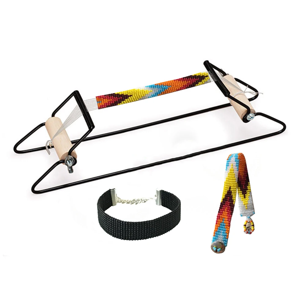 Набор ткацких бусин из нержавеющей стали набор вязальных для браслетов