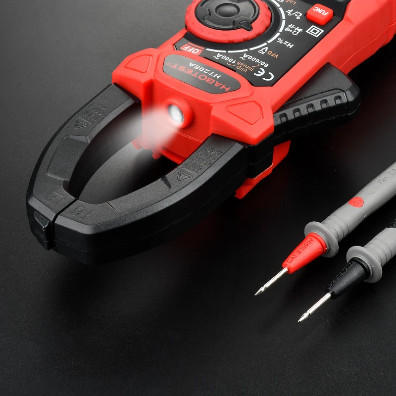 

Current Clamp Multimeter Amp Meter HT208 Series NCV Digital Pinza Amperimetrica Voltage Tester VFD AC DC 1000V 1000A HABOTEST