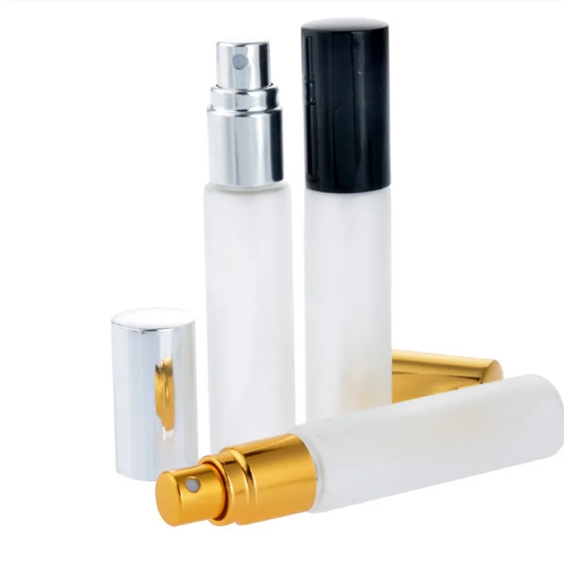 

300 x 10ml Travel Frost Disinfectant Glass Sprayer Bottle 1/3 oz Refillable Perfume Atomizer 10cc Clear Fragrance parfum Vials