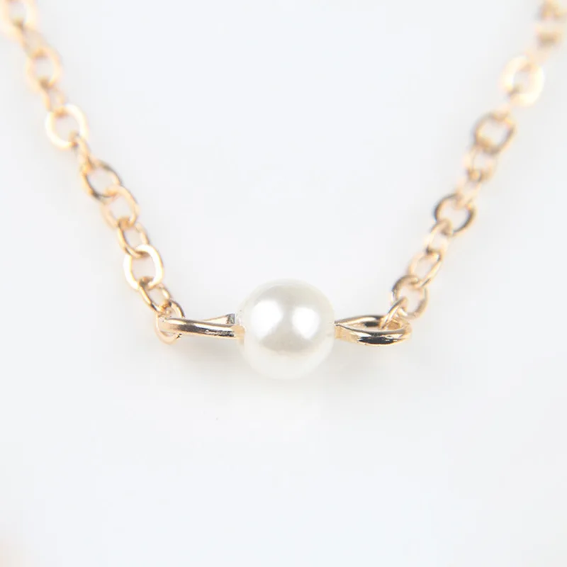 Мода Золотое серебряное ожерелье-чокер цепочки Подвески двойную подкладку из