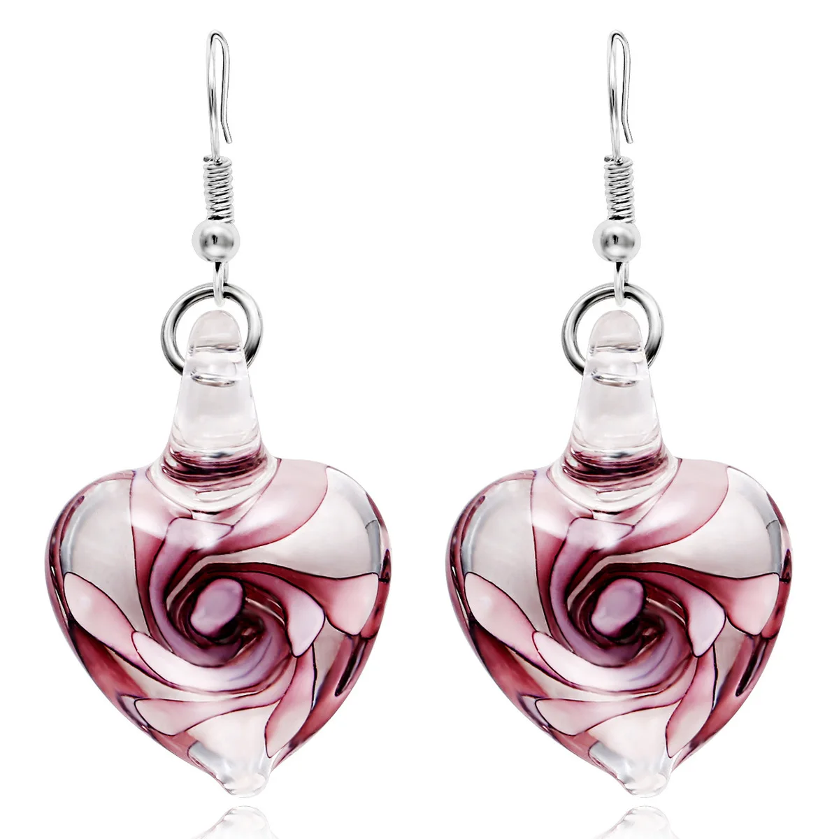 Новейшая Милая цветная глазурованная спиральная подвеска в форме цветка любовь