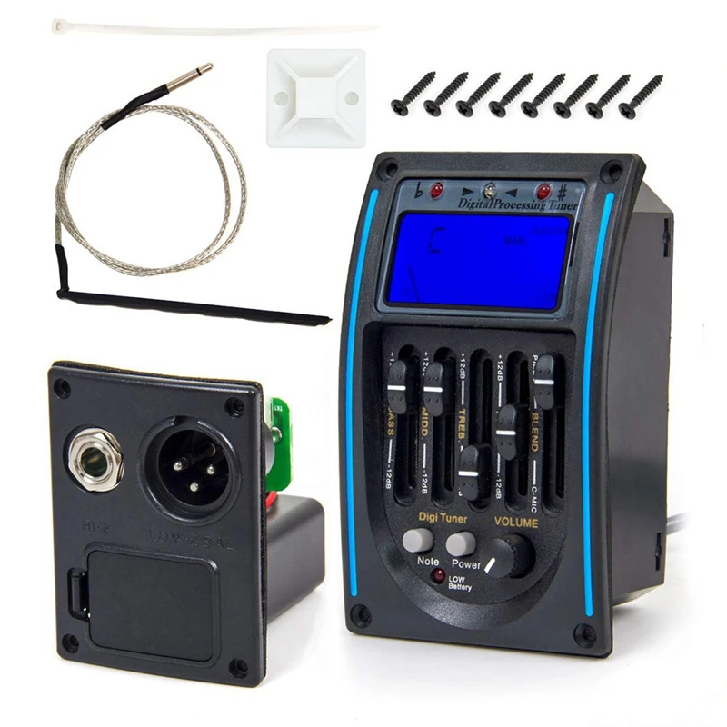 Горячая Распродажа: 5 полосный эквалайзер Пикап акустической гитары