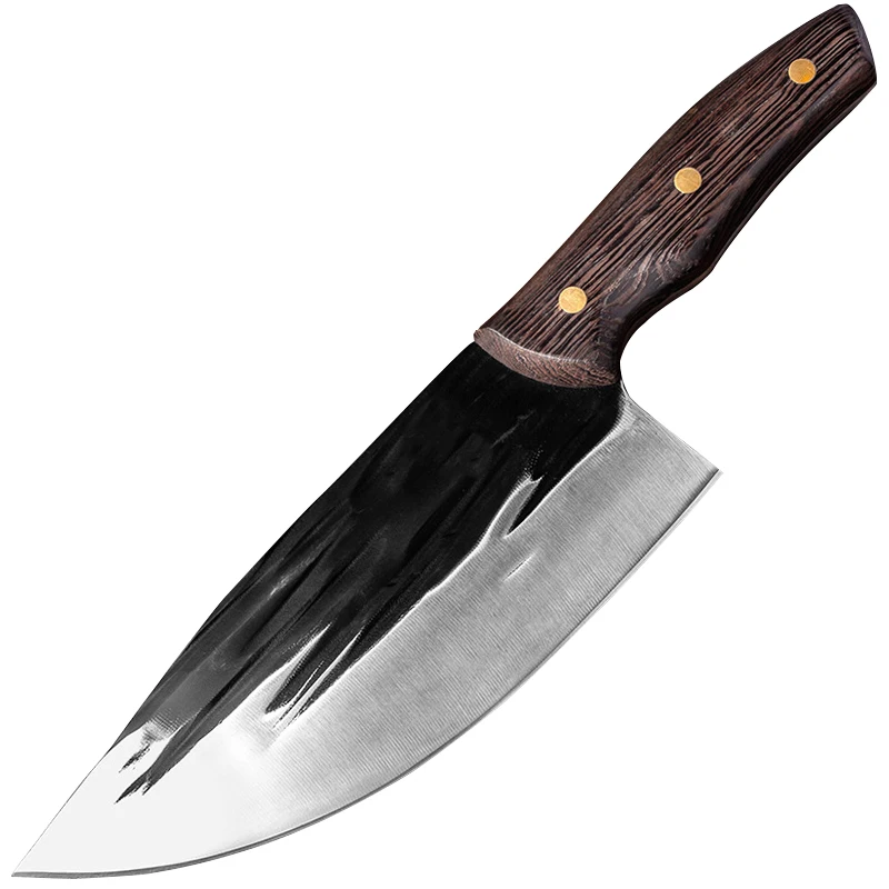

TEMIOV High Carbon Steel Chef Knife Handmade Forged Kitchen Knife Meat Cleaver Vegetable Knife Kitchen Bone Fruit Cutter Tool