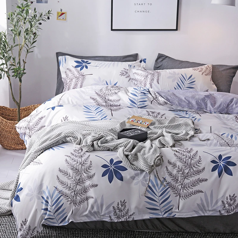 

purple sketch trees modern bedding set queen double single size duvet cover bed sheet pillow case bed linen set