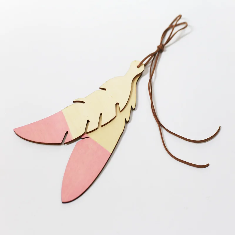 Скандинавские деревянные перышки вигатель Декор палатка аксессуары декор для