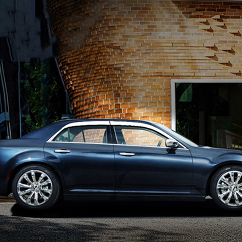 

Use For Chrysler 300c 2011--2018 Year 4 Pcs Windows Visor Body Kit Door Accessories Electroplated Parts Rain Sun Shield