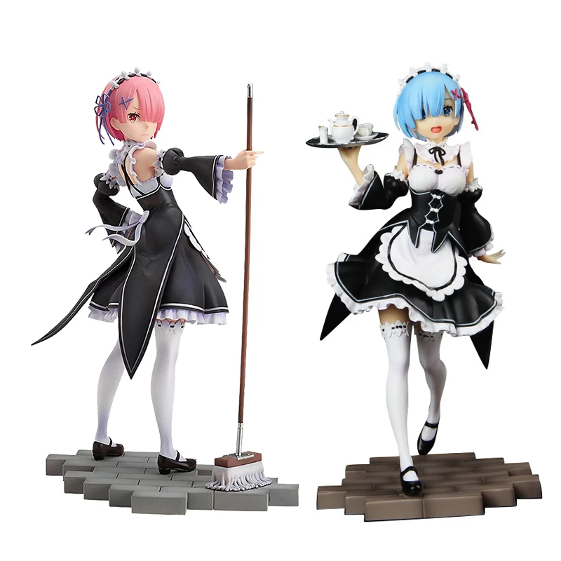 Re: Life другой мир от Zero re: zero Rem Ram кукла «горничная» Emilia Аниме Фигурка Фигурки Коллекция игрушки для детей Подарки