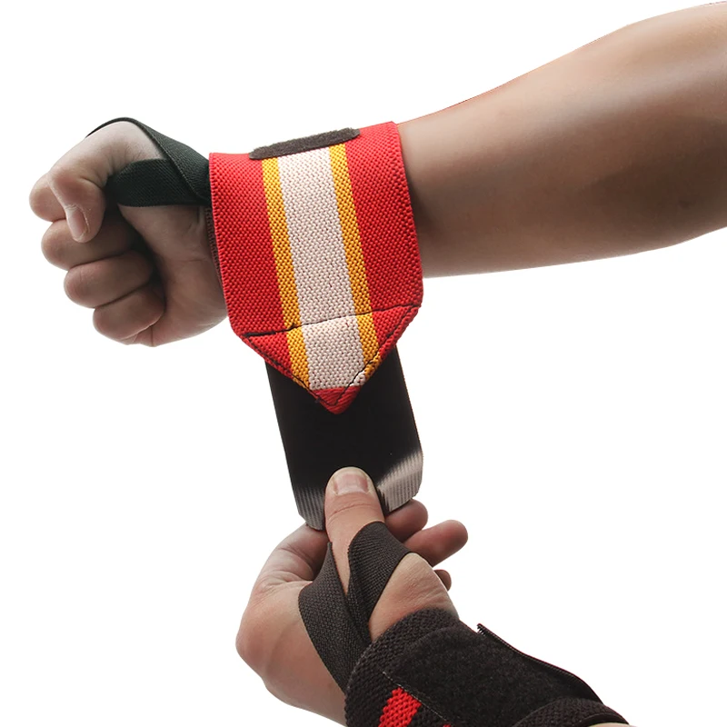 

1 Pair Wrist Brace Weightlifting Bracers Breathable Strength Training Support for Sports Fitness B88