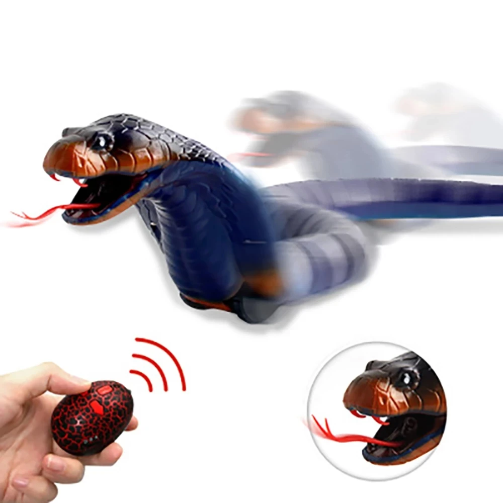 

Infrared Remote Control Snake RC Snake Cat Toy And Egg Rattlesnake Animal Trick Terrifying Mischief Kids Toys Funny Novelty Gift