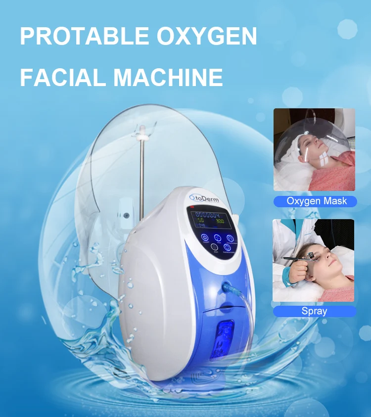 

O2toDerm Korea Oxygen Jet Peel Face Therapy Facial Mask Machine Derma Anion Generato Jett Skin Whitening Beauty Equipment