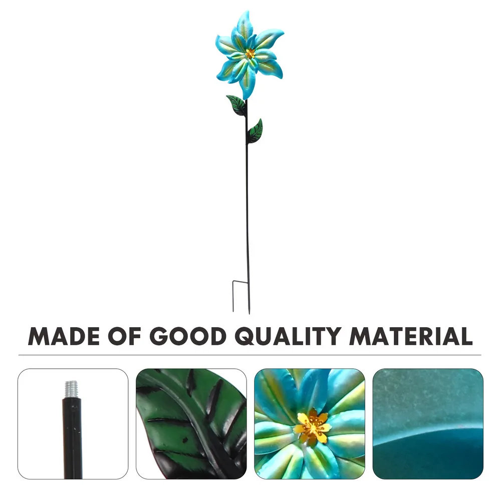 

1pc Wrought Iron Flower Stake Ornament Decoration for Outdoor Garden Lawn