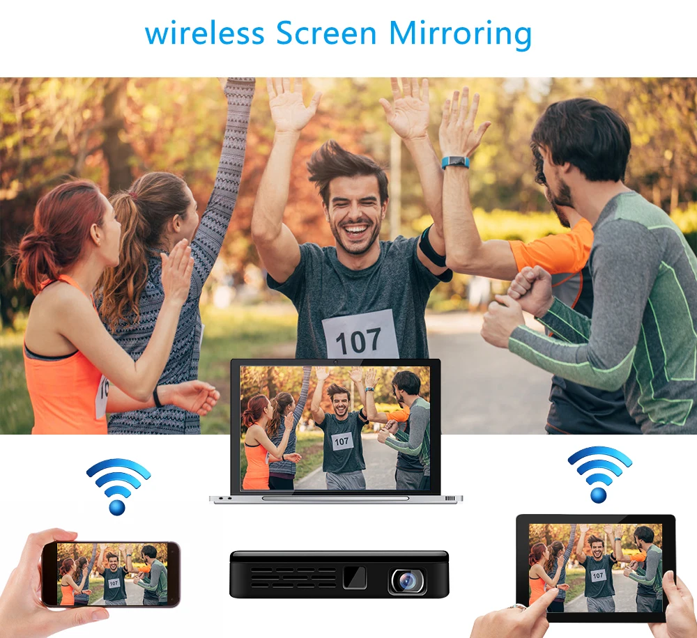 Умный мини-проектор P09 P9 D7 1 Гб + 8 Встроенный Android 9 0 с поддержкой Wi-Fi 4000G/детской