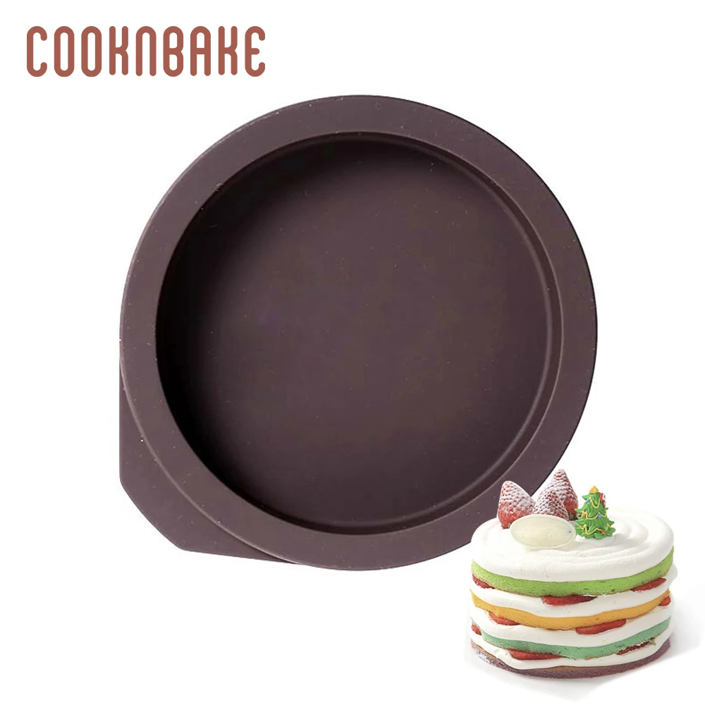 COOKNBAKE круглая силиконовая форма для торта хлеба выпечки радуга сковорода пиццы