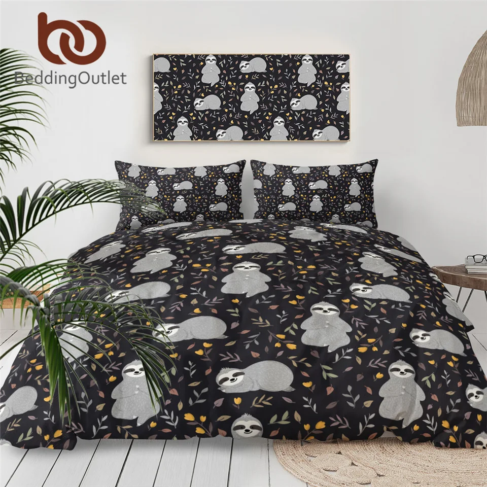 BeddingOutlet, Комплект постельного белья для ребенка, цветочный лист, пододеяльник, мультфильм, Folivora, детское постельное белье, очаровательные покрывала с животными, Прямая поставка