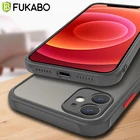 Роскошный ударопрочный матовый защитный чехол для iPhone 12 11 Pro Max XS XR X 8 7 Plus SE 2020 ультратонкий прозрачный силиконовый чехол оригинал противоударный чехол на телефон Аксессуары мобильных телефонов