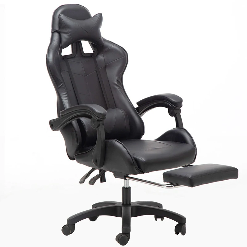 

Gaming Office Chairs 180 Degree Reclining Computer Chair Comfortable Executive Computer Seating Racer Recliner PU Leather