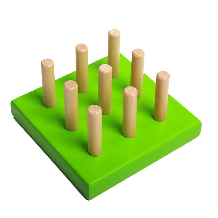 Детская Классическая деревянная головоломка интеллектуальные геометрические