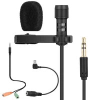zuochen omnidirectional lapel mic for recording interview video conference podcast voice dictation phone