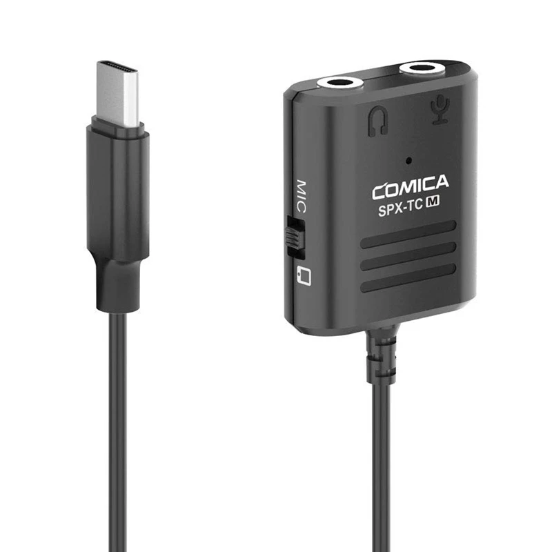

Comica CVM-SPX-TC USB Type C до 3,5 мм o-адаптер, с микрофоном или мониторингом телефона, адаптер USB C Trrs для Huawei Samsung Google и т. д.