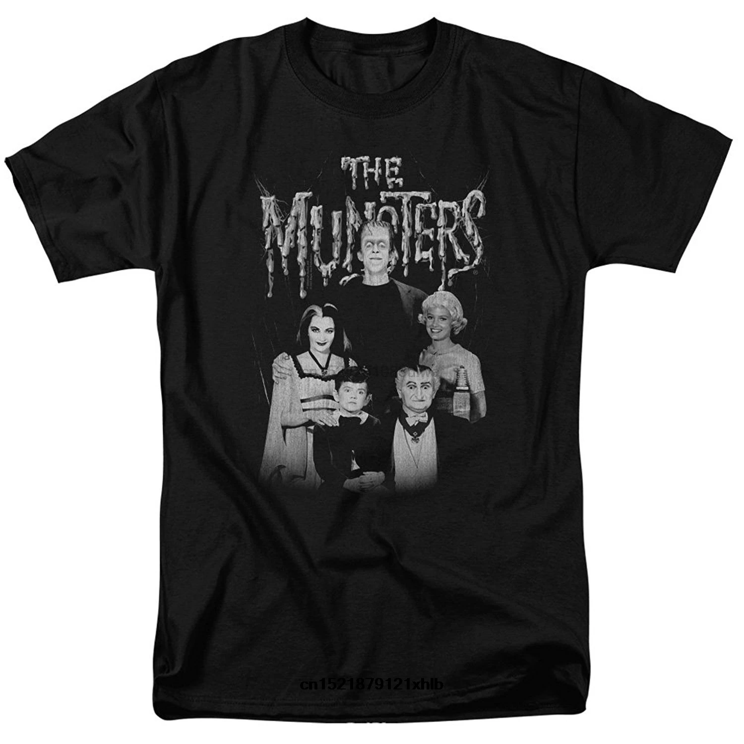 Мужская футболка The Munsters Monster family tv Show семейный портрет тройник забавная новинка wo