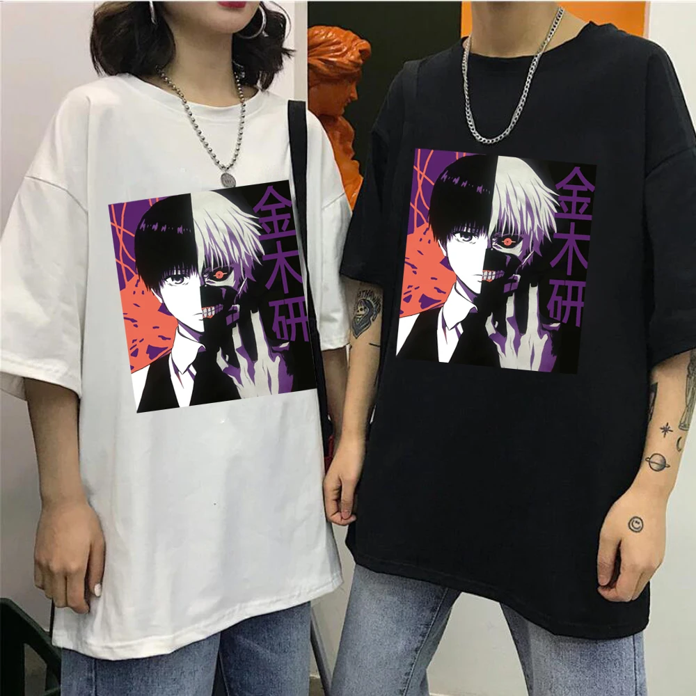 

Summer Men's Cotton T-shirt Comic New Features Cartoon Fashion All-match Loose Printed T-shirt Trend Everyday Casual Harajuku
