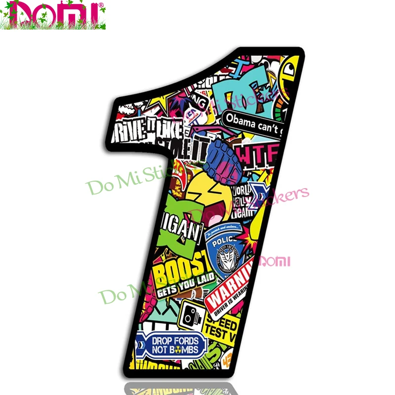 

Hot Fashion Punk Digital Bomb Skull Vinyl Car Sticker Motocross Racing Laptop Helmet Trunk Wall Vinyl SUV RV Decal