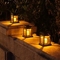 outdoor solar lantern lawn led candle light camping decoration landscape courtyard garden led atmosphere candle light