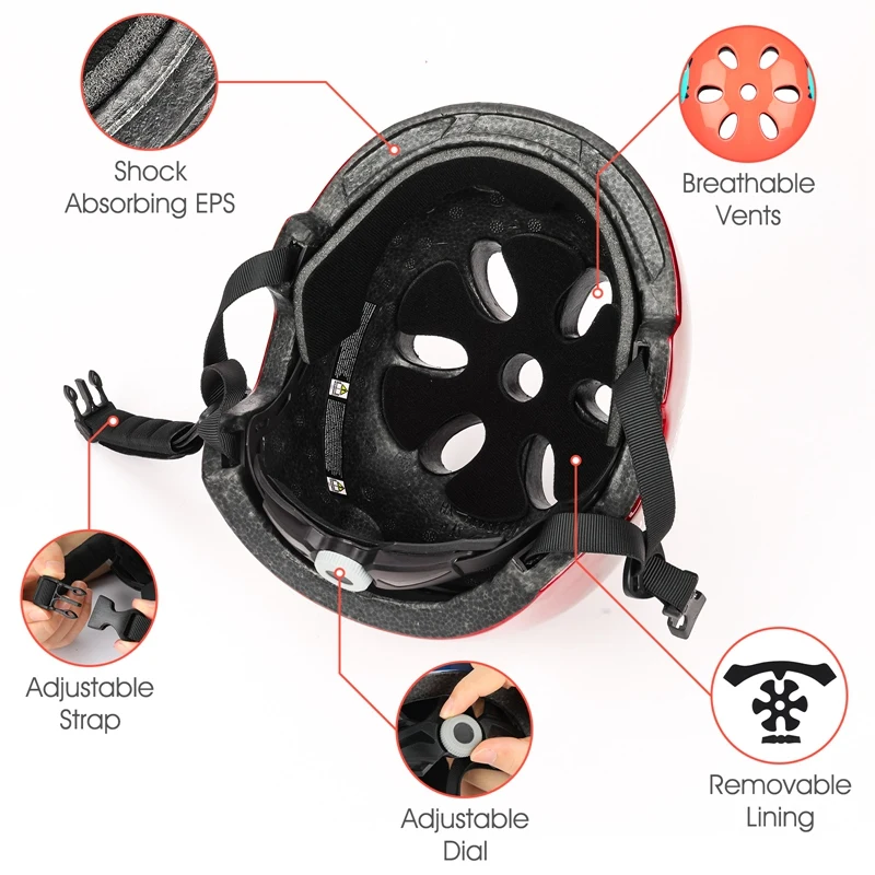 Семейный детский велосипедный шлем Регулируемый от малыша до молодежи в