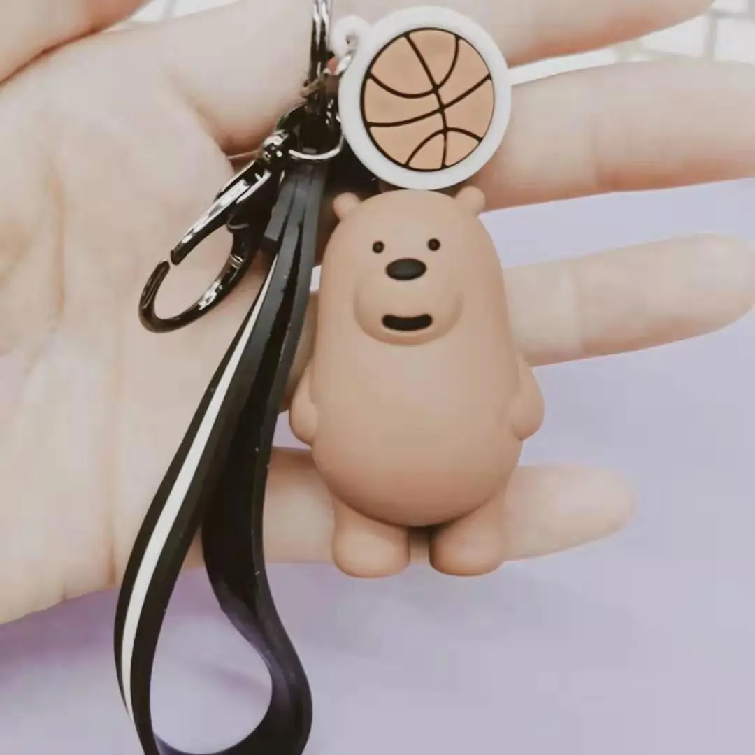 

Cute Cartoon Anime Bears Doll Keychain Backpack Hanged Adorn Keychains Fashion Girl's Favorite Key Ring Gift Key Accessories Hot