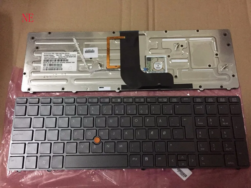 Клавиатура для ноутбука hp Probook 8560 Вт 8570 Вт 8760 Вт 8770 Вт Датская/норвежская/Русская/испанская/швейцарская/Американская Раскладка - Цвет: Белый