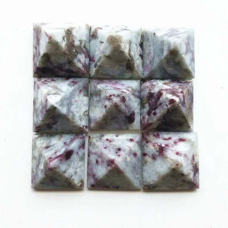 

Natural Red Tourmaline Pyramid Crystal Energy Point Meditation Wand Decoration Natural Quartz Crystals