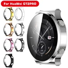 Чехол с полным покрытием и закаленным стеклом для Huawei Watch GT2 42 мм46 мм GT2E 46 мм GT2 Pro 46 мм