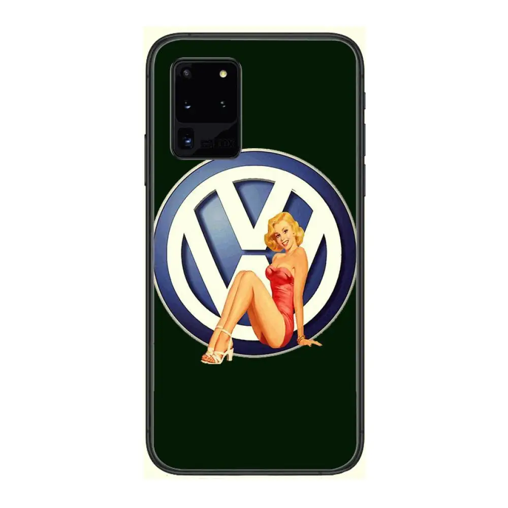 

German car brand Case Phone cover hull For SamSung Galaxy S 6 7 8 9 10 20 21 Plus Edge E note 5G Lite Ultra black soft bumper