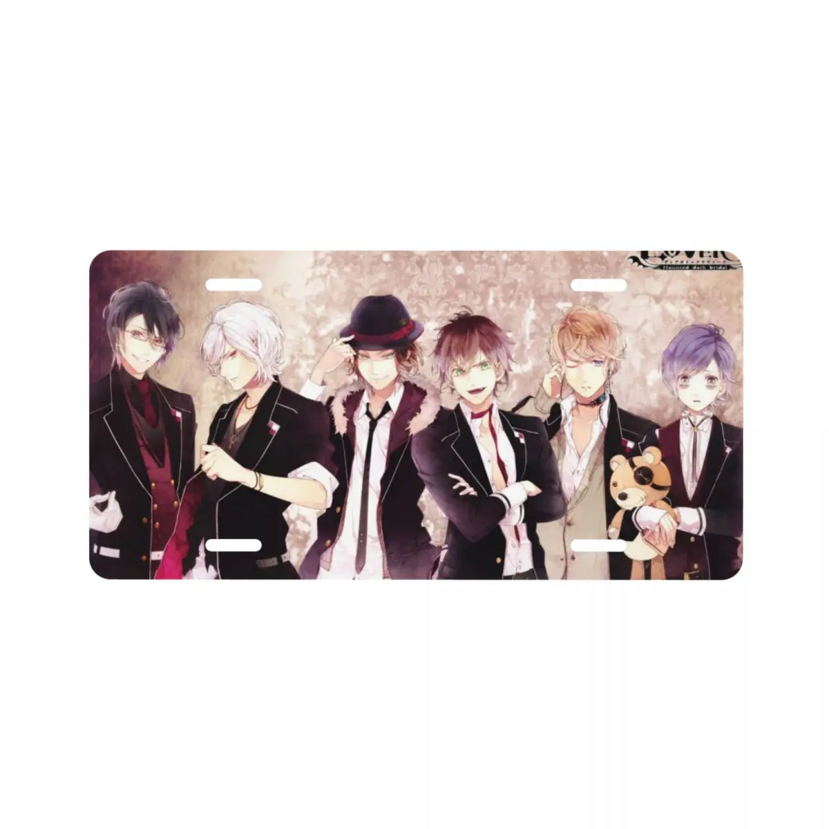 

DIABOLIK LOVERS 6inX12in Metal car license plate decoration