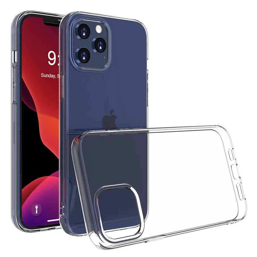 Прозрачный мягкий чехол из ТПУ для iPhone 12 Mini 11 Pro Max XS XR X 8 7 6s 6 Plus SE 2020 5|Сумки