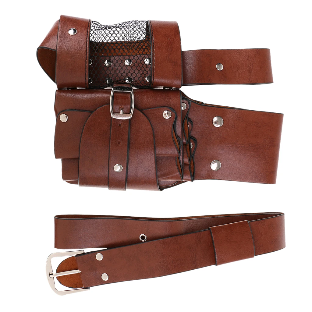 

Professional Hairdressing Tool Bag Leather Stylists Hair Scissors Waist Pack