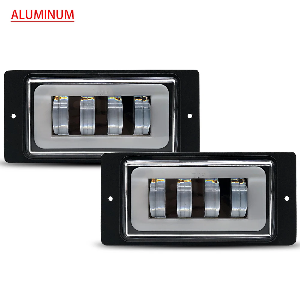 1 пара водонепроницаемые светодиодные противотумансветильник ры 30 Вт 6000K с гало