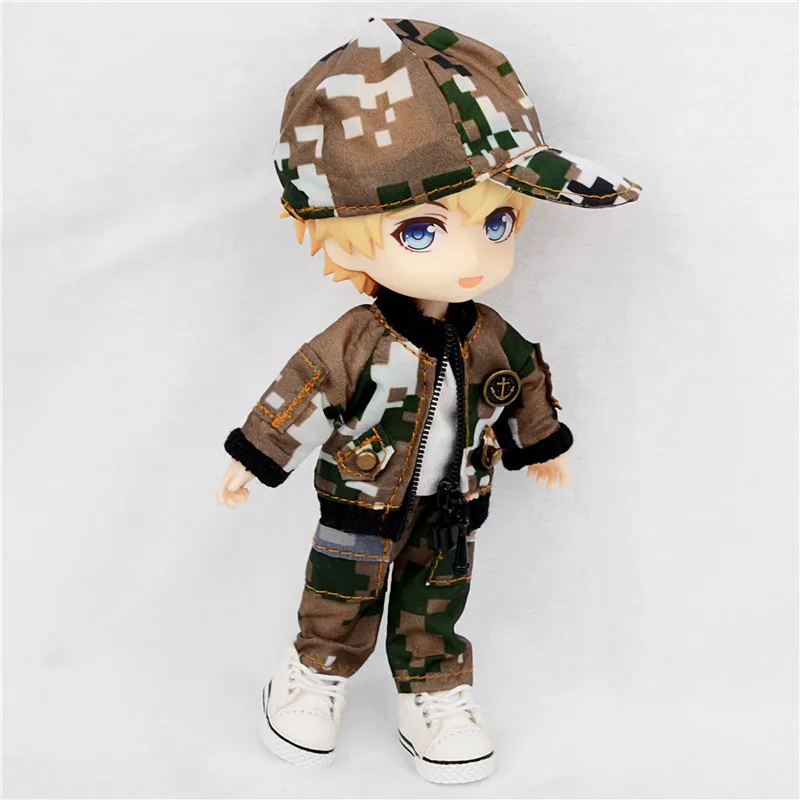 Об11 шапка детской одежды военной формы брюки трехэтажный костюм 1/12 кукла BJD аксессуары куклы обицу 11.