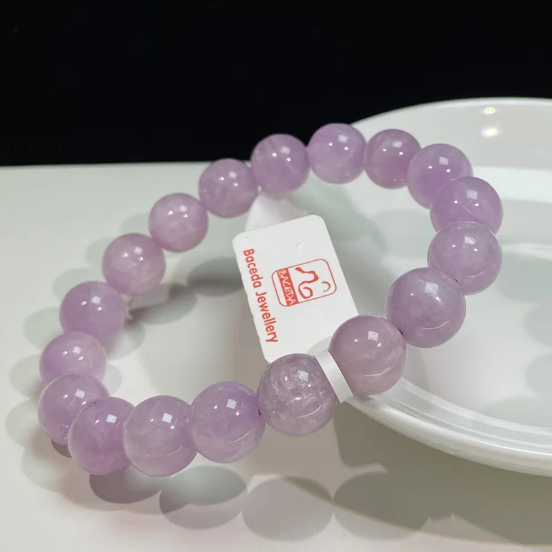 

Baceda Qure in energy Resolve blockages MQ Natural Crystals of Purple Kunzite/Spodumene for Men or Women with Box Packaging