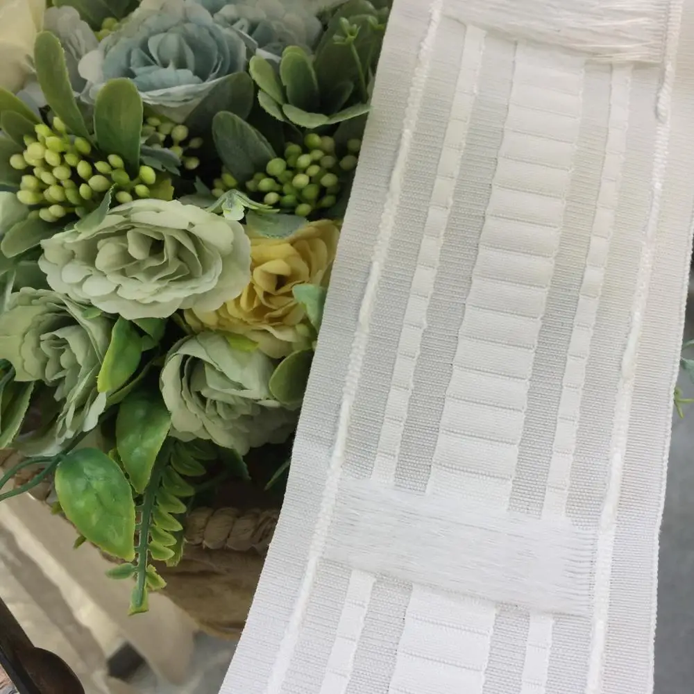 Многофункциональная лента для занавесок белая плиссированная плотные шторы