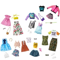original barbie dolls outfit dresses accessories shoes sets clothes changing top brand toys for girls genuine barbie clothes
