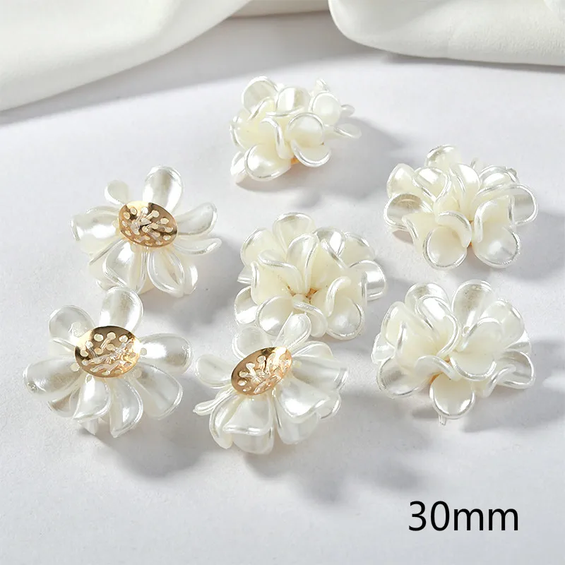 Жемчужные акриловые цветочные лепестки DIY серьги гвоздики украшение Материал